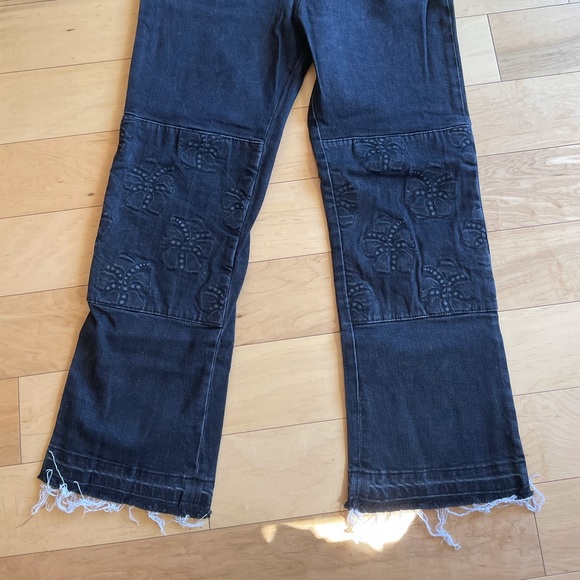 Black flair crop jeans - Picture 2 of 13